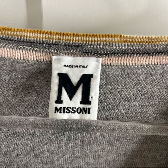MISSONI M Missoni Vintage Y2K Gray Sweater Tunic Dress with mesh underskirt - Picture 3 of 16